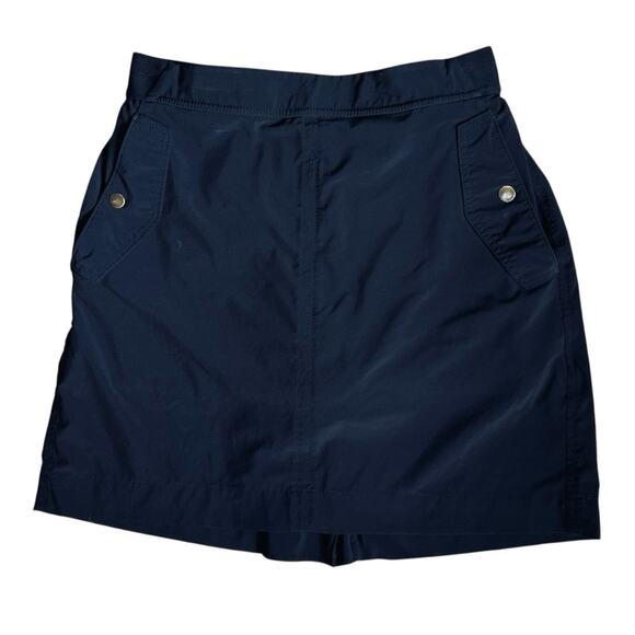 Athleta Women’s Sz 8 Black Vienna Cargo Skort Skirt Featherweight Stretch Pocket - Picture 4 of 12